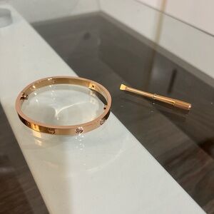 Gold Bracelet with Screwdriver
